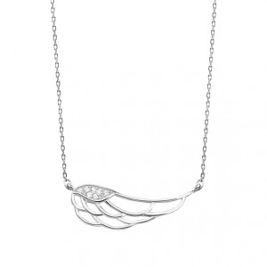Colier argint cu aripa si pietre DiAmanti Z1438N-DIA (Argint 925‰ 2,2 g.)